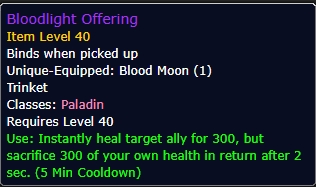 Bloodlight Offering wow sod phase 2